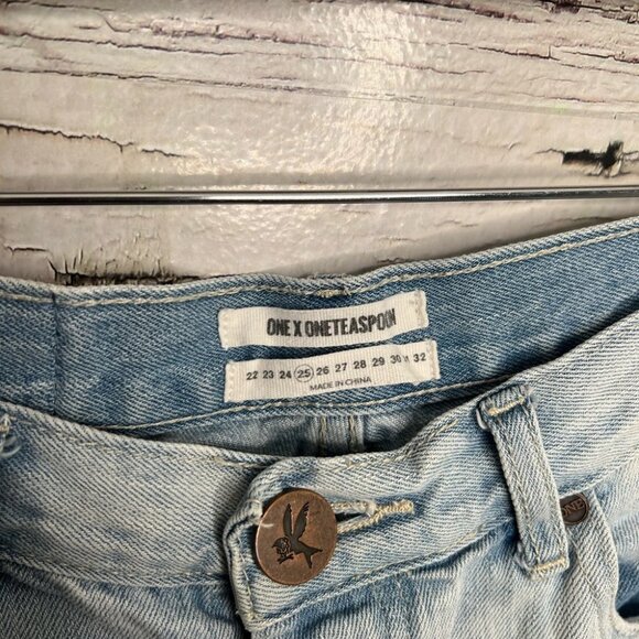 One Teaspon button fly charger  shorts size 25 - Picture 4 of 8